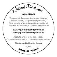 Queen Bee Soap Co Natural Deodarant